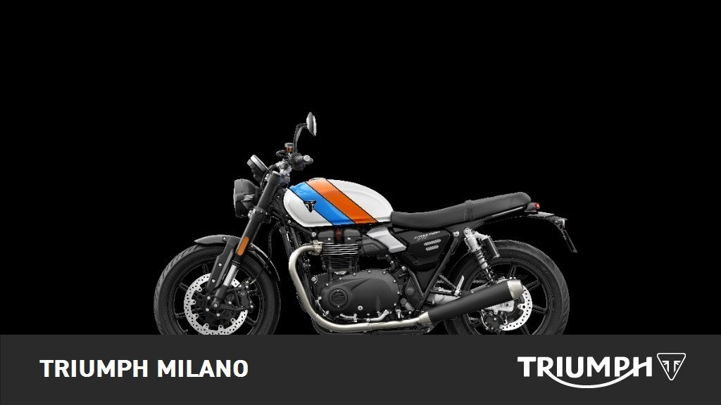TRIUMPH Speed Twin 900 Pure White/Blue/Orange Abs