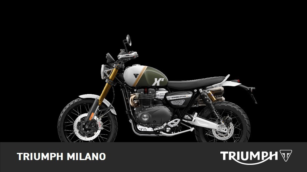 TRIUMPH Scrambler 1200 XE Matt Khaki Green / Matt Crystal White Abs