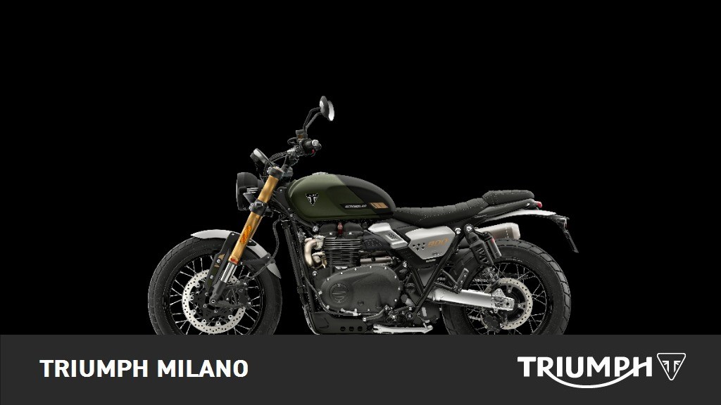 TRIUMPH Scrambler 900 Matt Khaki Green / Matt Phantom Black Abs